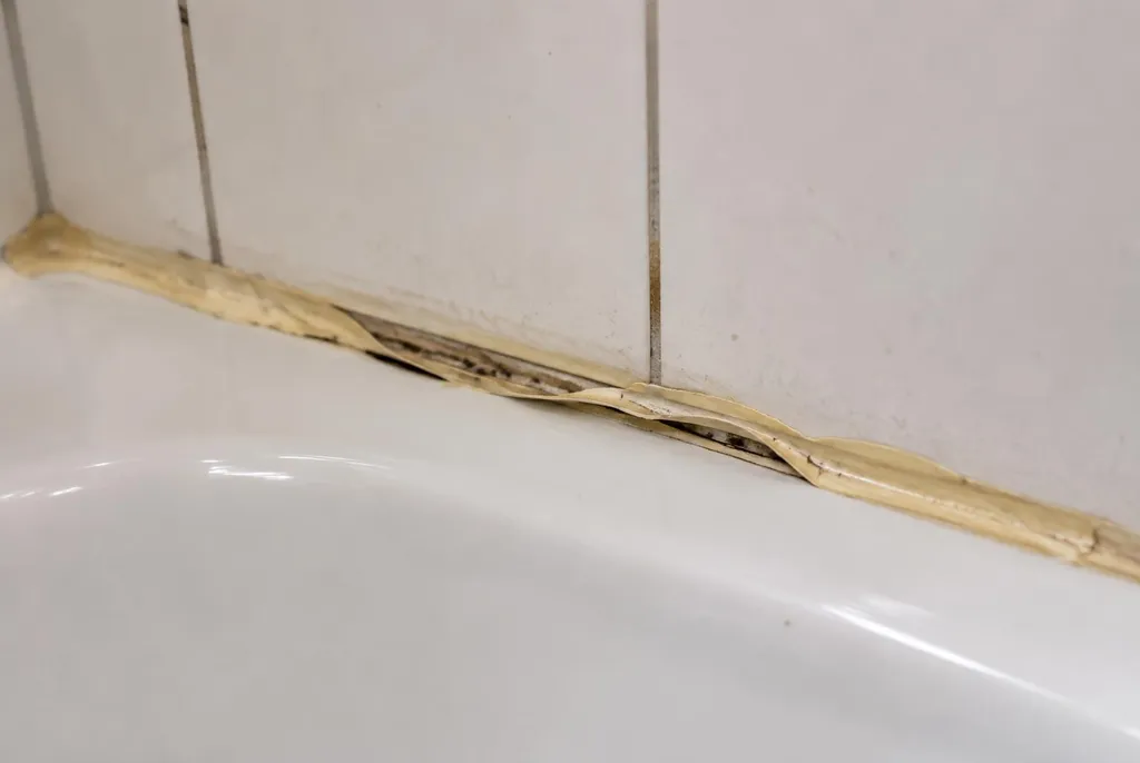 Kitbedrijf Eemnes – loslatende kit naast het bad